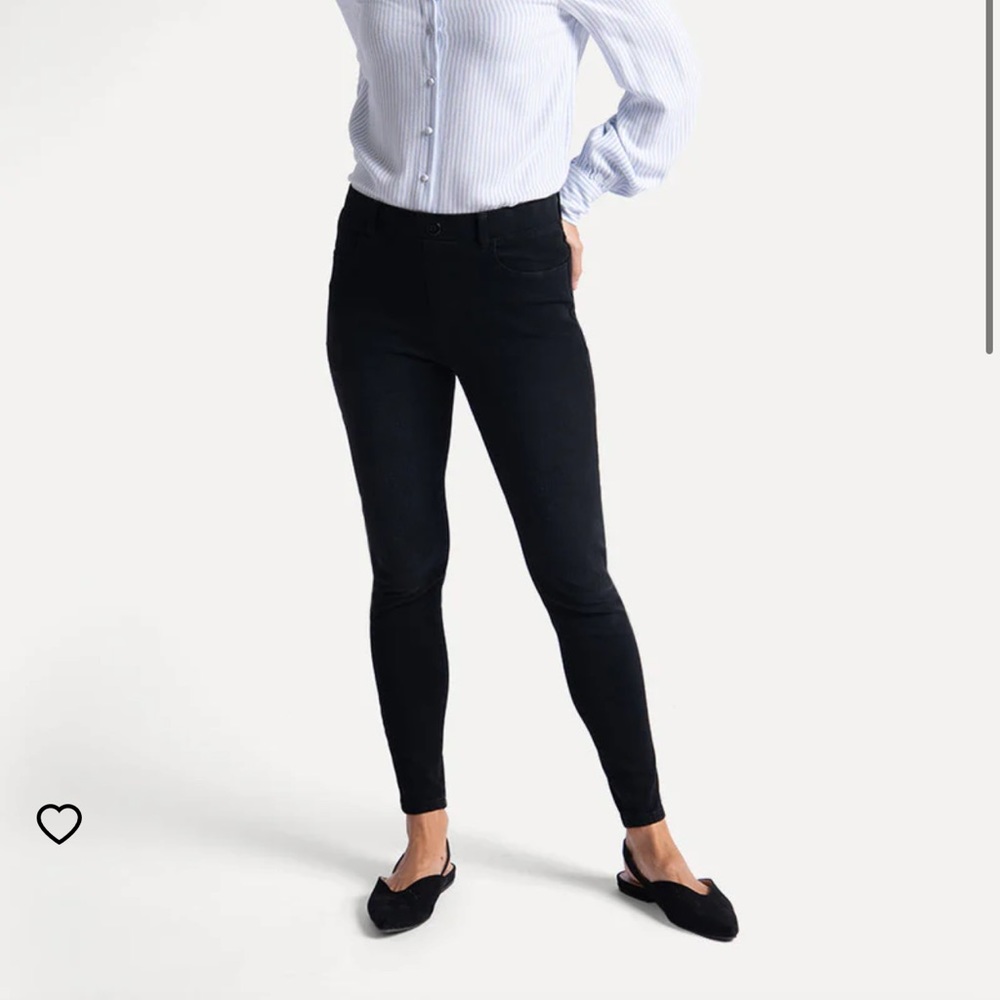 Betabrand Skinny Leg Yoga Washed Black Leggings Size XL Long